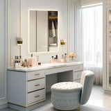 36" x 28" LED Bathroom Mirror Bright Backlight, 5 Mins Defog, Full HD Reflected Wall Mounted Vanity T3177P284021