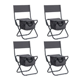 ZNTS 4-piece Folding Outdoor Chair with Storage Bag, Portable Chair for indoor, Outdoor Camping, Picnics W2181P177187