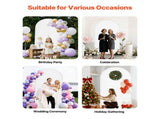 Metal Arch Backdrop Stand, 7.2 x 4 ft, Durable Frame, Simple Setup, 1 Set Gold Arch Stand with 70334789