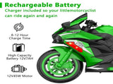 12V Electric Motorcycles for Kids, Motorcycle Ride on Toy with Remote Control for 3-6 Years Old 01522294