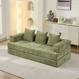 Comfy Convertible Folding Mattress Couch, Floor Bed, Chenille Floor with Armrest, Floor W1143P330251