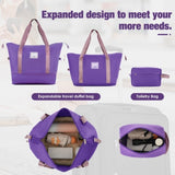 Softside Luggage Expandable 3 Piece Set Suitcase with Duffel Bag Upright Spinner Softshell N732P201004I