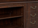 Traditional TV Media Stand Farmhouse Rustic Entertainment Console for TV Up to 65" with Open and W1758109217
