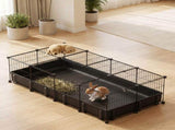 Modular Metal Small pet exercise pen DIY Multi Shape Layout, Metal Pet Enclosure Multi Tier L Square 12363411
