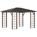 Gazebo with Galvanized Steel Roof 98874966