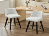 007-360&deg Swivel Bar Stools Set of 2-Modern 25