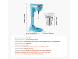 Milkshake Maker, 100W Drink Mixer Machine, Single-Head Blender with Dual-Speed Settings and 12148025