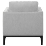 Light Grey Cushion Back Chair B062P153747
