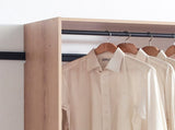 Devi Oak Wall Mounted Wood Closet System B040P311956
