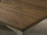 Breda Antique Gray and Dark Oak Finished Wood Dining Table T2574P165169