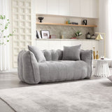 Soft beanbag chair with high resilience foam core for two people. The comfortable square recliner W1996P182164