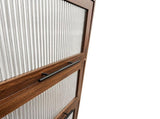 Tall Kitchen Pantry Cabinet with Glass Doors, 2 Drawers, Freestanding Storage Organizer for Kitchen, W331P533616