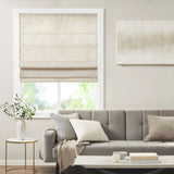 Printed Faux Silk Room Darkening Cordless Roman Shade B03598303