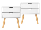40*30*60cm Simple And Modern White Cabinet, Wood Color Legs, MDF Spray Paint, High Legs, Two 44698952