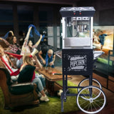 Kaitu Popcorn Machine with Cart 8oz Popper with Stainless-steel Kettle, Heated Warming Deck, and W2841P218156