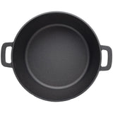 2 in 1 Pre-Seasoned Cast Iron Dutch Oven With Dual Handles, Outdoor Camping Deep Pot for Camping W465P216245