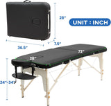 ZNTS Massage Table Portable with Neck Stretcher and Sheets, 84 inch Bed Adjustable Lash Bed 52293987