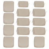 Cushion Covers for 7 Pcs Wicker Rattan Sectional Sofa, 14Pack Cushion Slipcovers Set W419P295490