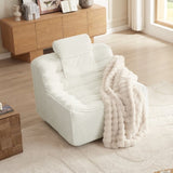 360 Oversize swivel Glider Chair with switchable head pillow and waist pillow , comfortable W2357P261767