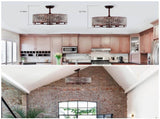 Dia 26.8 inch Chandelier Ceiling Fan ,Crystal Shade Ceiling Fan with Remote Control,3 ABS W1592P165561