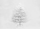 4FT Pre-lit Aspen Fir Artificial Christmas Tree, Hinged Xmas Tree 280 Snow Flocked Branch Tips, 230 61328301