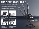 Gaming Chair with Massage,Ergonomic PC Gaming Chair with Footrest Comfortable Headrest and Lumbar W2367P288666