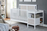 Connelly 4-in-1 Crib and Changer Combo White/Rockport Gray B022P204834
