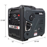 Super quiet Inverter Generator 5.5KW portable generator electric&remote start, foldable handle with W465P236921