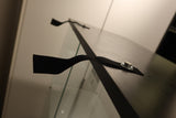 Glass Display Cabinet with 4-Shelf Double Doors and Lock, Curio Cabinet 5mm Tempered Glass Floor W3190P271476