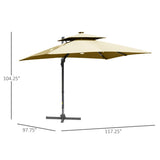 ZNTS Outdoor beach umbrella/Sun Umbrella （Prohibited by WalMart） 92341436