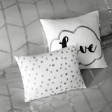 Full/Queen Metallic Printed Duvet Cover Set B03596036
