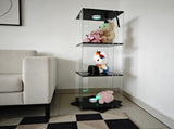 Rotatable three-layerr cabinet style display cabinet, wine cabinet, storage cabinet, with Remote W3155P466753