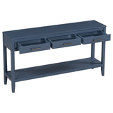 U_STYLE Contemporary 3-Drawer Console Table with 1 Shelf, Entrance Table for Entryway, Hallway, N711P234485V