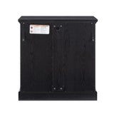 LED Curio Display Cabinet, Antique Display Cabinet with Adjustable Shelves, Retro Design Quality W2275P300146