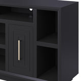 67 inch TV Stand Console for TVs up to 80 inches, No Assembly Required, Black Finish GL-B108P160200