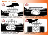 Powerful Mole Snap Trap - Thickened Waterproof Metal, Easy Foot-Step Setup, Humane Instant Kill, 81737010