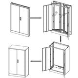 ZNTS Metal Storage Cabinet with Locking Doors and Adjustable Shelf, Filing Storage Cabinet , W124757865