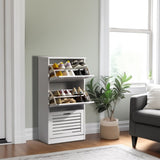 3-bucket louvered shoe cabinet 04097946