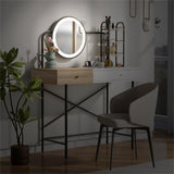 ZNTS 40" Makeup Vanity Desk with 3-Mode Lighted Mirror & Wireless Charging Station , Vanity Table with 53021239