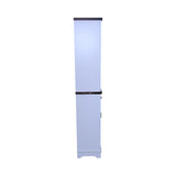 Narrow cabinet,Bathroom Storage Cabinet, Farmhouse Storage Cabinet with Adjustable Shelves & Storage W1412P271793