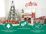 7Ft Prelit Pop Up Christmas Tree Decoration, Collapsible Artificial Xmas Tree with 200 Warm Lights W3879P548813