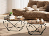 Small Round Coffee Table Set of 2, Nesting Side Tables for Living Room or Bedroom, Modern Accent End 43278794