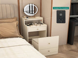 3 in 1 Vanity Desk With mirror and light ,Small makeup vanity set with charging station, With 2 W1321P205993
