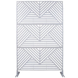 Outdoor & Indoor Privacy Metal Privacy 76" H48" W, Freestanding Decorative Privacy W465P193161