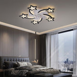 29Inches Ceiling Fan with Lights Remote Control Dimmable LED, 6 Gear Wind Speed Fan Light W1962P207162