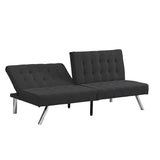 WOOD FRAME, STAINLESS LEG, FUTON, SOFA BED BLACK W2297P247597