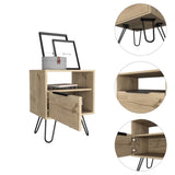 Vienna Nightstand, Shelves, Hairpin Legs B128P148824