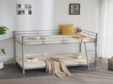 Twin Size Metal Bunk Bed for Kids Teens Adults, Heavy Duty Metal Bunk Bed with Ladder & Full-Length 15768305