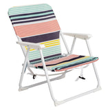 ZNTS 56*60*63cm 100kg Oxford Cloth White Iron Frame Beach Chair Color small size 60478162