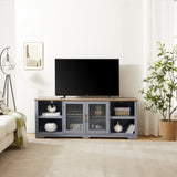 Modern Farmhouse TV Media Stand, Large Home Entertainment Console, for TV Up to 80'', with Open W1758P147679